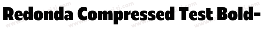 Redonda Compressed Test Bold字体转换